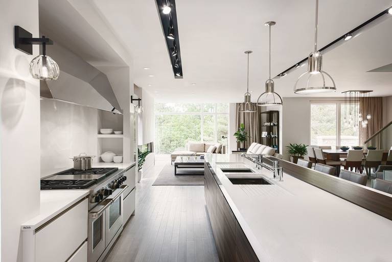 Versatile countertop materials available for kitchens from the SieMatic Classic style collection