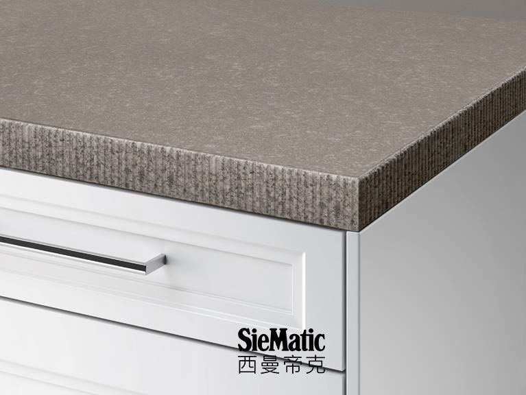 SieMatic StoneDesign kitchen countertop with chiseled edge