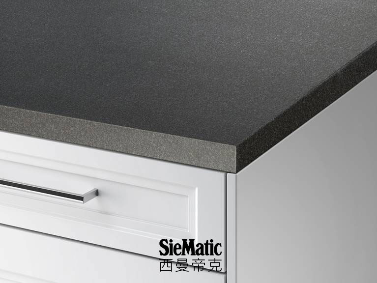 SieMatic StoneDesign kitchen countertop with mitered edge