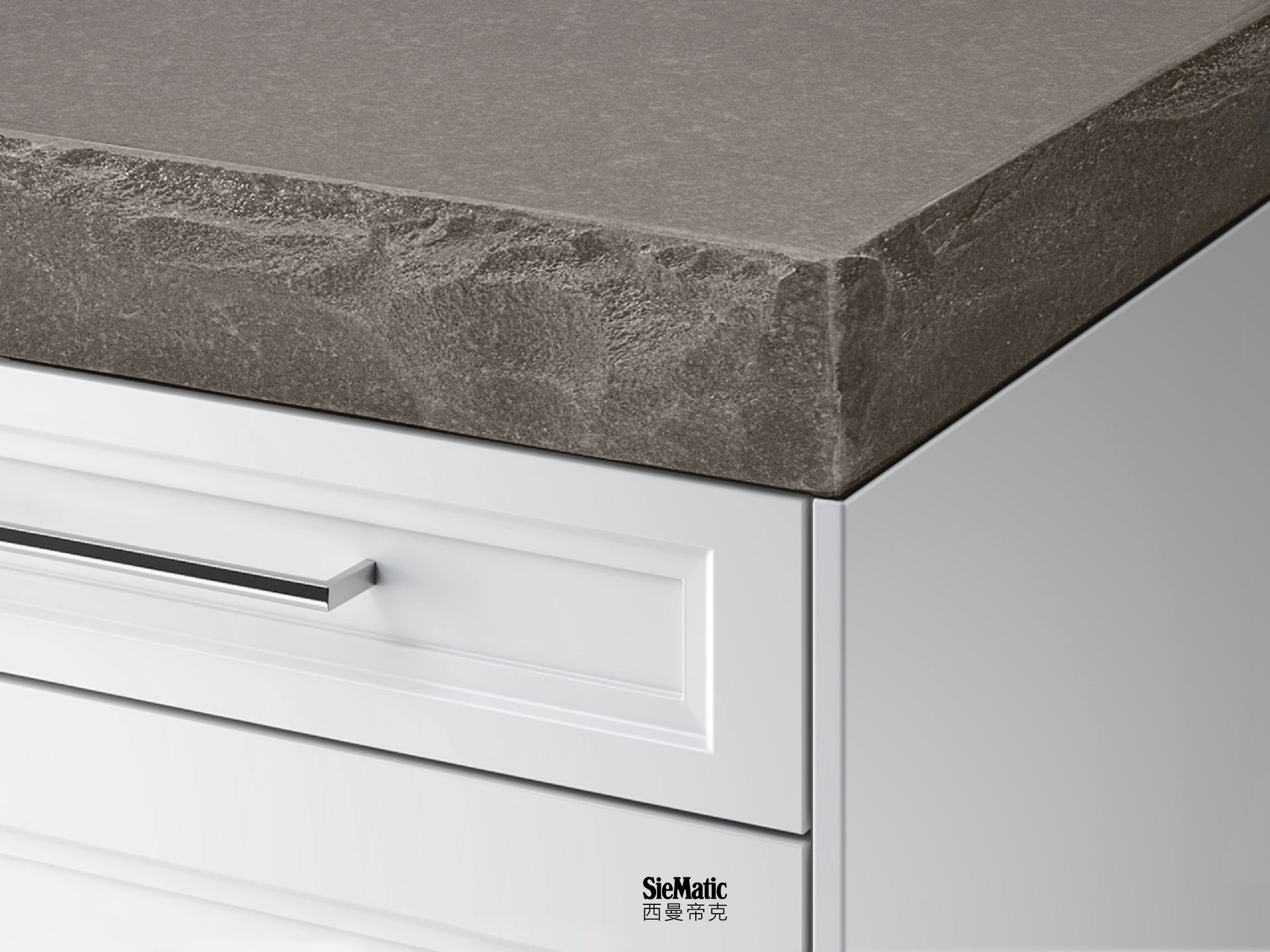 SieMatic StoneDesign kitchen countertop with embossed edge
