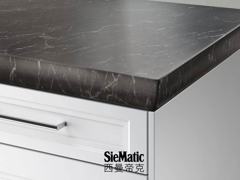 SieMatic StoneDesign kitchen countertop with elliptical edge